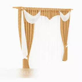 Modern Home Curtain Furniture 3d model