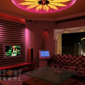 Modern Night Club Interior 3d model
