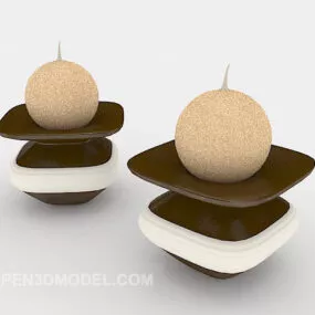Modern Personality Candlestick Lamp 3d model