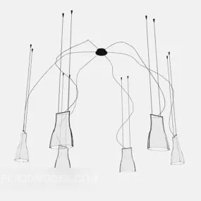 Modern Design Chandelier Decoration V1 3d model