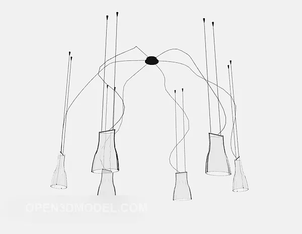 Modern Design Chandelier Decoration V1 3d model Modern Design Chandelier Decoration V1 3d model