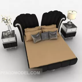 Modern Personality Double Bed 3d model