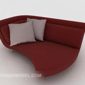 Modern Personality Double Sofa 3d model