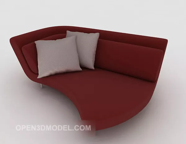 Modern Personality Double Sofa 3d model Modern Personality Double Sofa 3d model