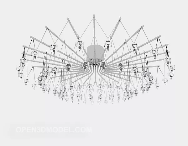 Modern Home Chandelier Decoration 3d model Modern Home Chandelier Decoration 3d model