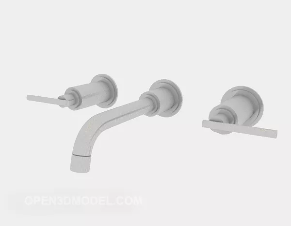 Modern Bath Tap 3d model Modern Bath Tap 3d model