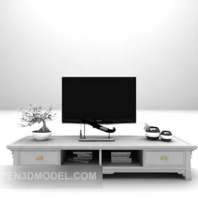 Modern Style Home Tv Cabinet Furniture 3d model