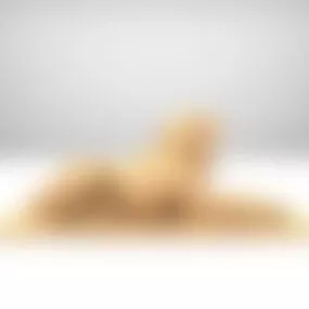Modern Lion Sculpture 3d model