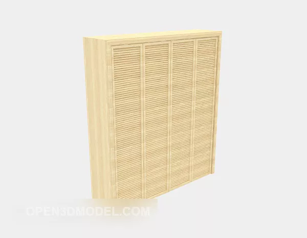 Wardrobe Modern Door Pattern 3d model