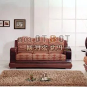 Vintage 1950s Sofa 3d model