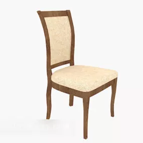 Modern Backseat Beige Color 3d model