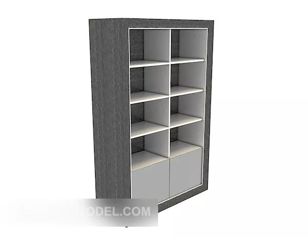 Modern Black Display Cabinet 3d model Modern Black Display Cabinet 3d model