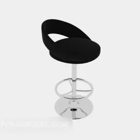 Modern Black High Chair 3d model