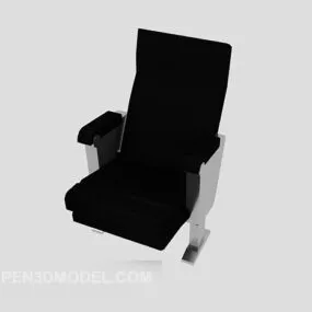 Modern Black Home Lounge Chair 3d model