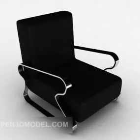 Modern Black Minimalist Chair V2 3d model