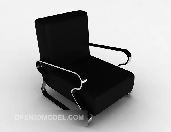 Modern Black Minimalist Chair V2 3d model Modern Black Minimalist Chair V2 3d model