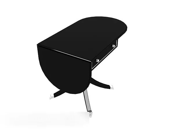 Modern Black Minimalist Desk 3d model Modern Black Minimalist Desk 3d model