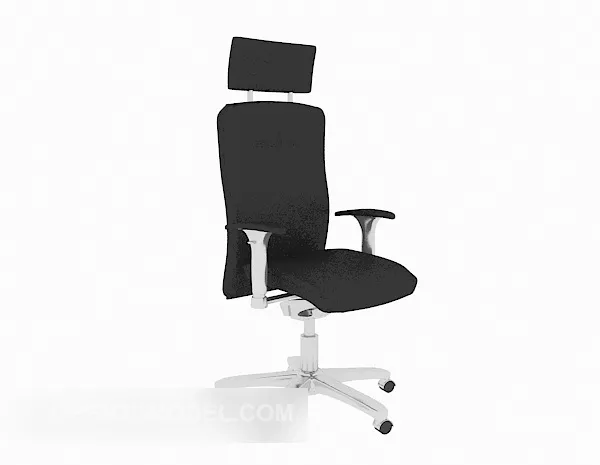 Black Minimalist Office Wheels Chair 3d model Black Minimalist Office Wheels Chair 3d model