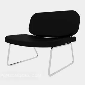 Modern Black Office Chair V6 3d model