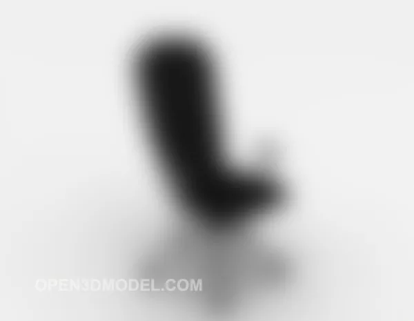 Modern Black Personality Lounge Chair V1 3d model Modern Black Personality Lounge Chair V1 3d model