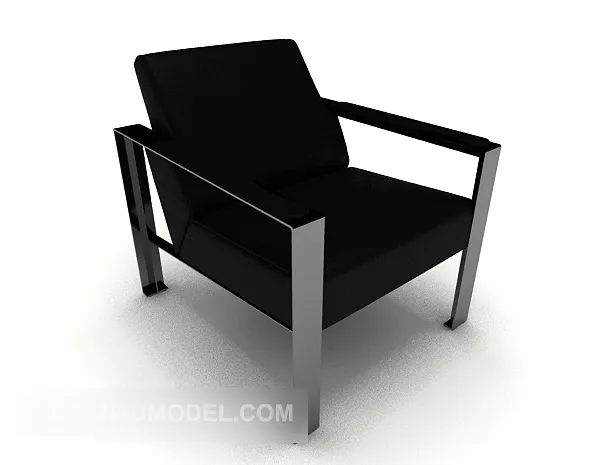 Modern Black Home Single Sofa 3d model Modern Black Home Single Sofa 3d model