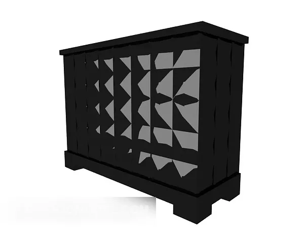 Decorative Partition Carved Pattern 3d model