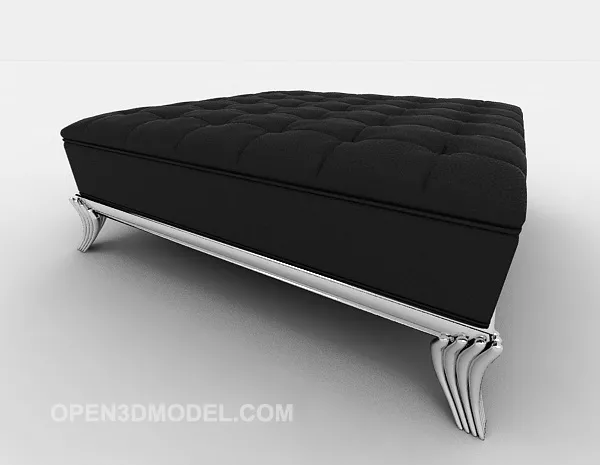 Modern Black Sofa Stool 3d model Modern Black Sofa Stool 3d model