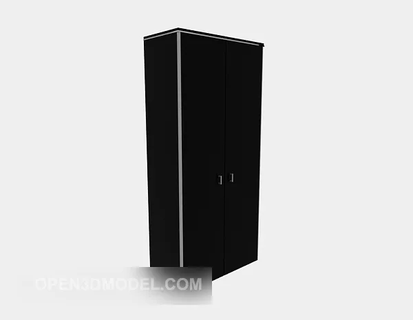 Wardrobe With Slide Door 3d model