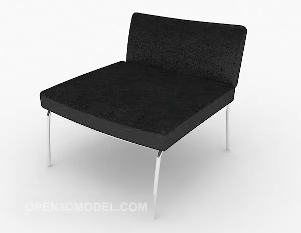 Modern Casual Black Chair 3d model Modern Casual Black Chair 3d model