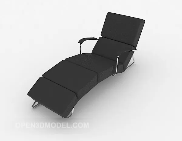Modern Casual Black Lounge Chair 3d model Modern Casual Black Lounge Chair 3d model