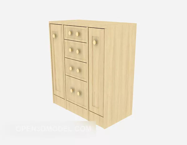 Old Chest Treasure Box 3d model