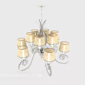 Modern Classic Home Chandelier 3d model