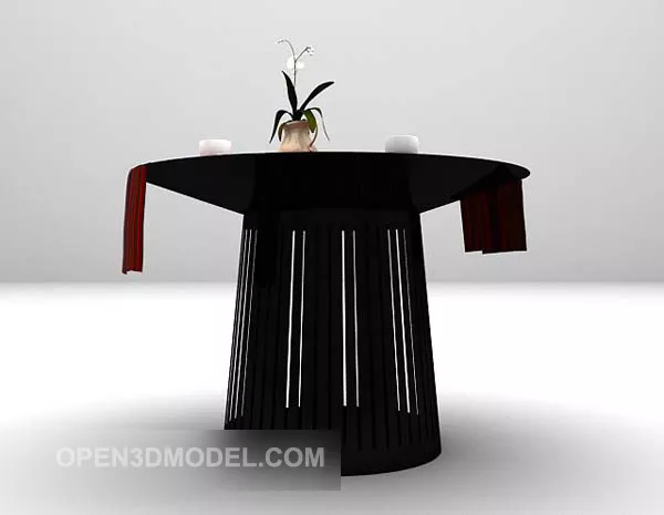 Modern Coffee Table Round Shaped 3d model Modern Coffee Table Round Shaped 3d model