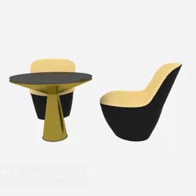 Modern Creative Table Chair 3d model