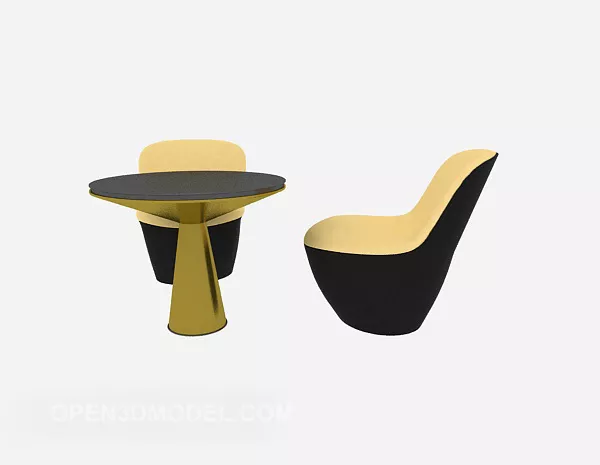 Modern Creative Table Chair 3d model Modern Creative Table Chair 3d model