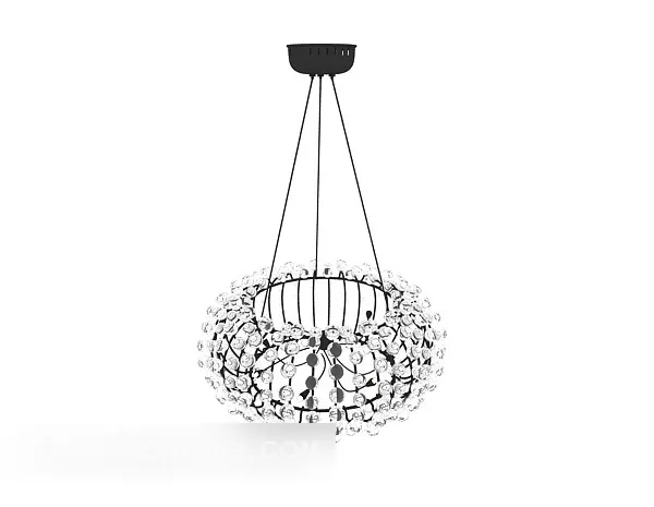 Modern Crystal Minimalist Chandelier 3d model Modern Crystal Minimalist Chandelier 3d model