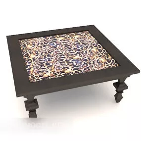 Modern Dark Coffee Table Design 3d model