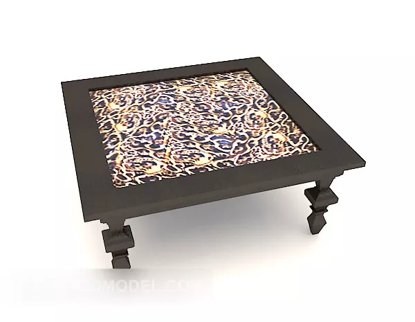 Modern Dark Coffee Table Design 3d model Modern Dark Coffee Table Design 3d model