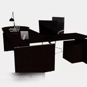 Modern Desk And Chairs 3d model