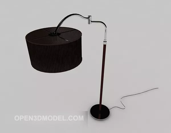 Modern Floor Lamp Black Shade 3d model Modern Floor Lamp Black Shade 3d model