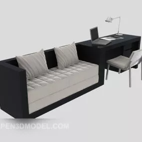 Modern Desk Sofa 3d model