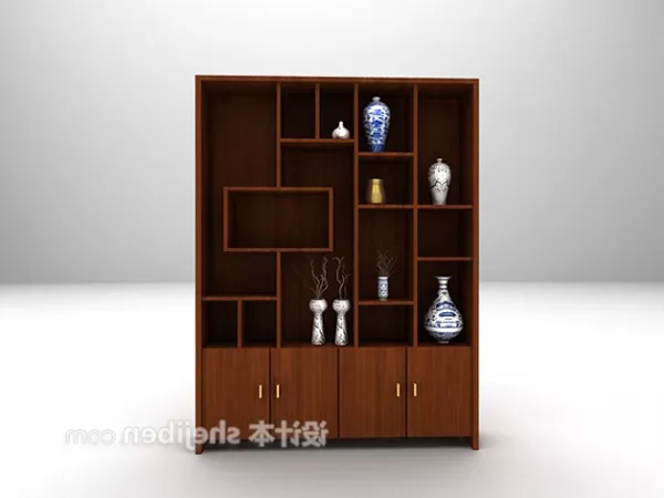 Modern Display Case Wooden Furniture 3d model Modern Display Case Wooden Furniture 3d model