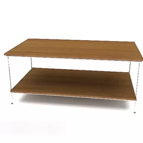Modern Double-decker Sofa Coffee Table 3d model
