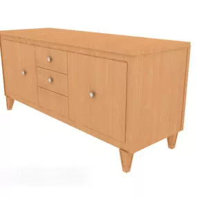 Modern Drawer Tv Cabinet 3d model