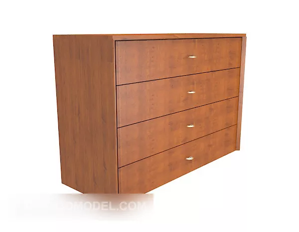 Modern Drawer Cabinet Mahogany 3d model Modern Drawer Cabinet Mahogany 3d model
