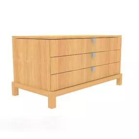 Modern Drawer Locker 3d model