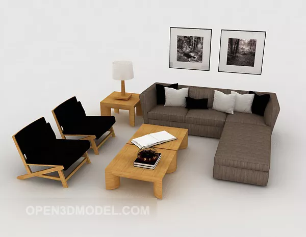 Modern Easy-to-use Sofa Sets 3d model Modern Easy-to-use Sofa Sets 3d model