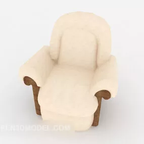 Modern Elegant Single Sofa 3d model