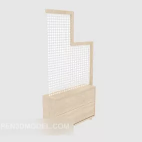 Modern Entrance Gate Cabinet 3d model