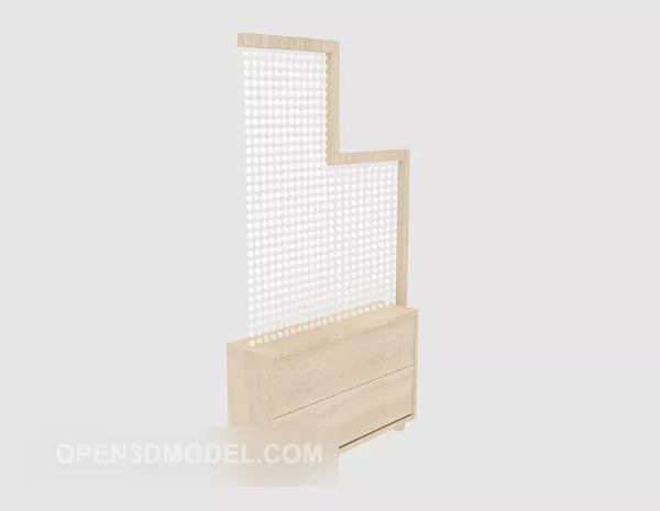 Steel Gate Door With Column 3d model